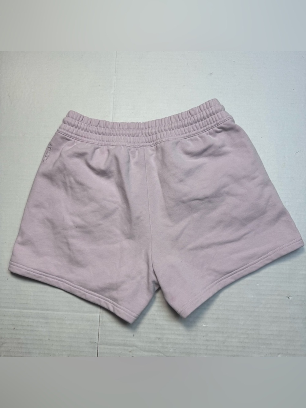ATHLETA Forever Fleece Mid Rise 4" Inseam Shorts In Pink Women's Size XS - Picture 2 of 7